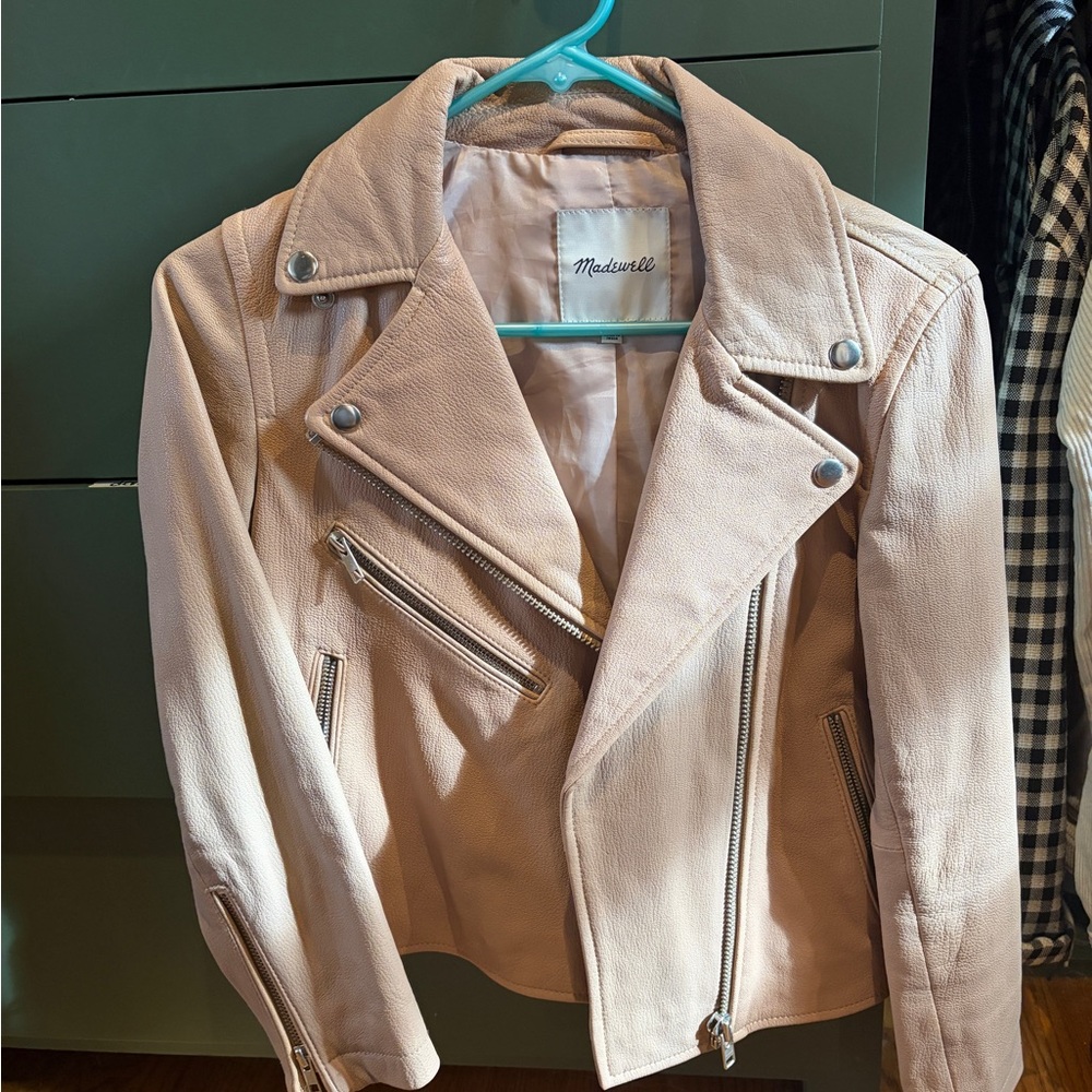 Madewell Women's Blush Leather Jacket